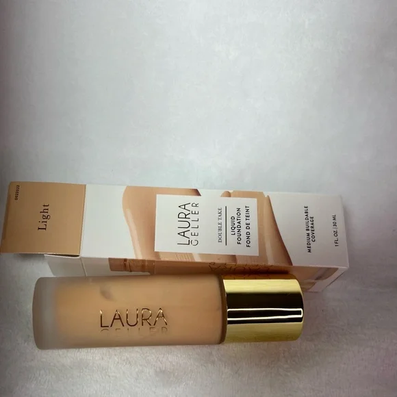 Laura Geller NIB Double Take Liquid Foundation Makeup - Color - Light - Picture 5 of 8